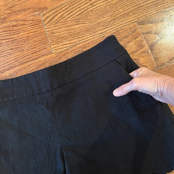 LOFT Riviera Shorts in Scalloped Linen Cotton Size 0 Preppy Classic - Picture 8 of 12